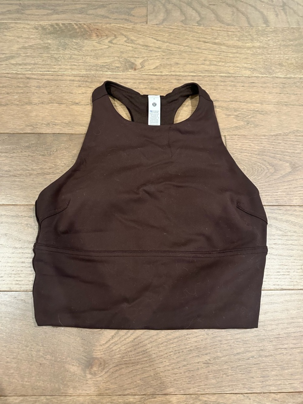 lululemon athletica Everlux logo elastic shelf tank size 6 - Picture 2 of 5